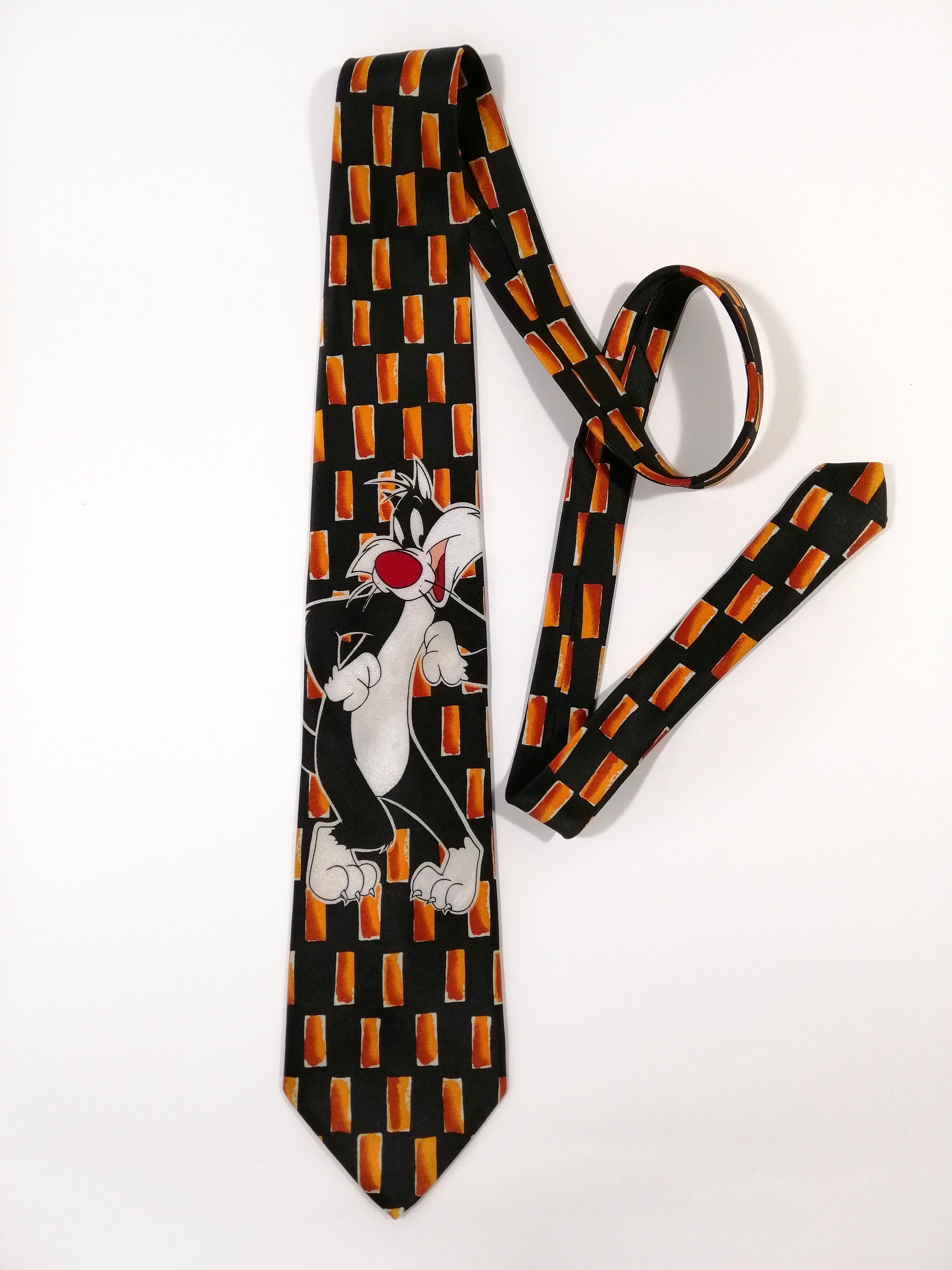 Three Rooker Katzen Krawatte - Fotorealistische Kätzchen Design Krawatte Für Katzenliebhaber