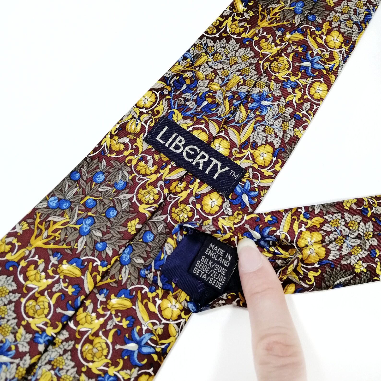 maroon floral ties
