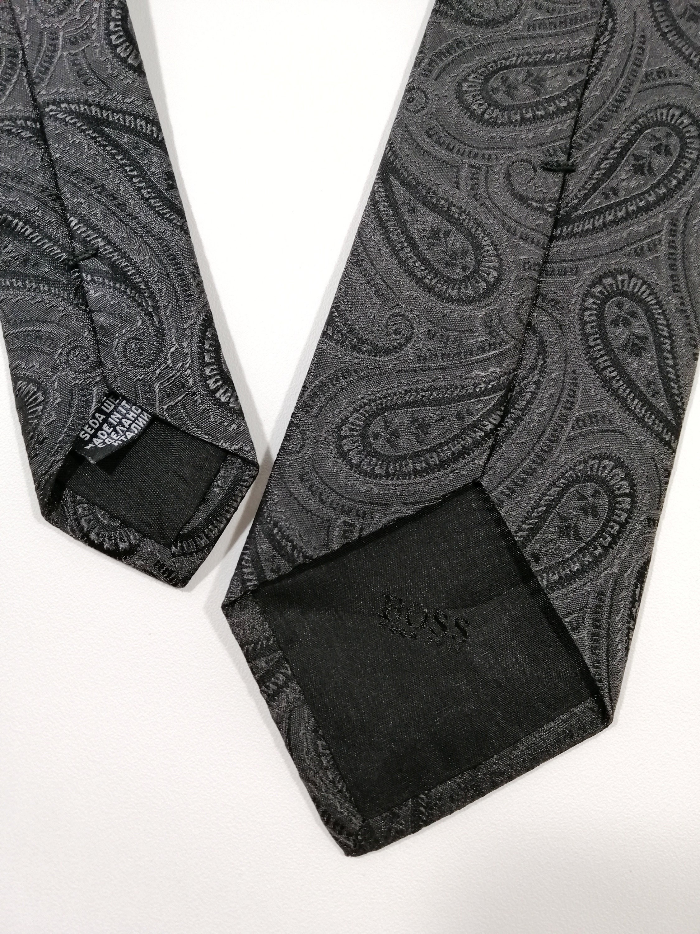 Schwarze paisley Krawatte für Goth Hochzeit schwarze Etsy