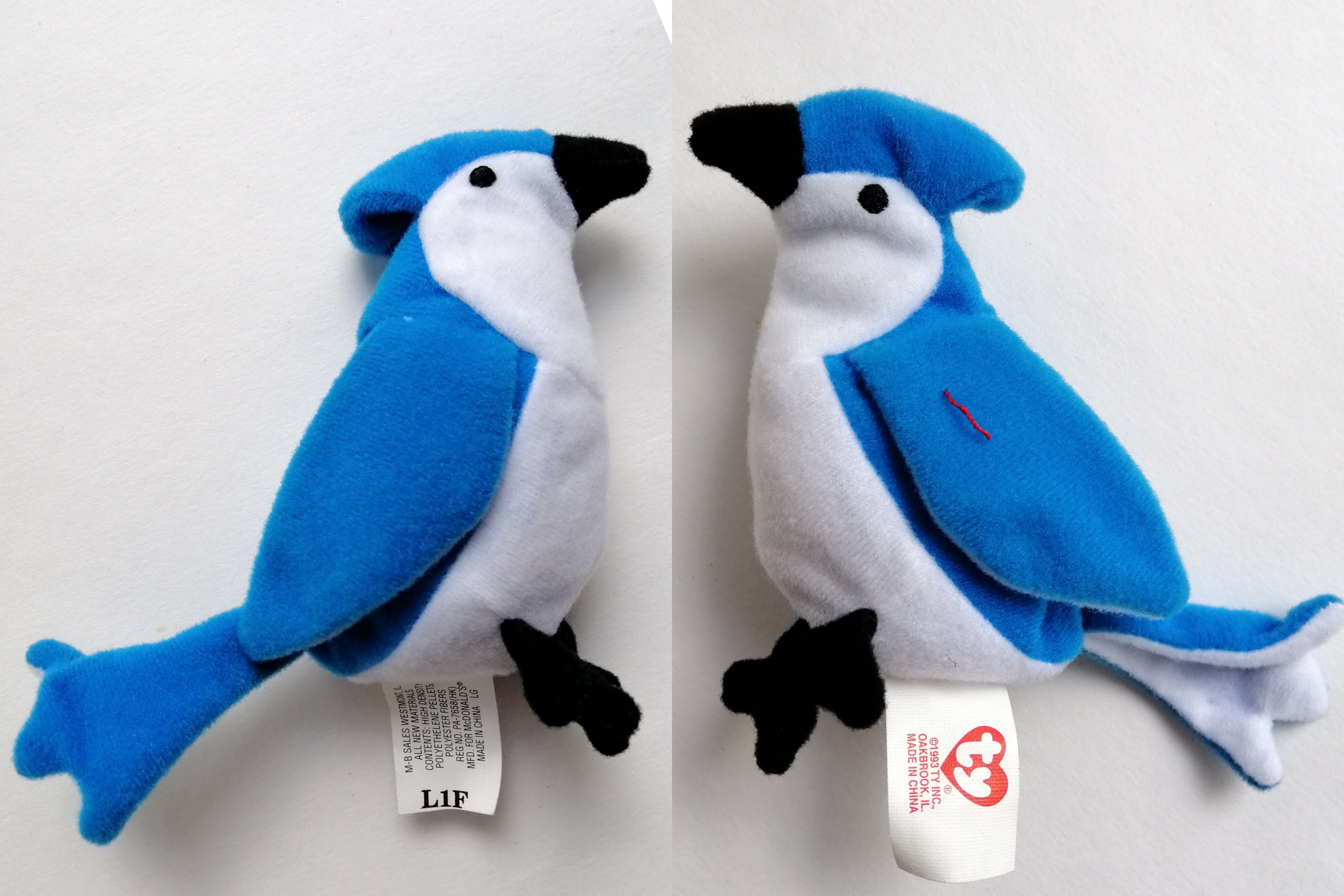 Ooak plush bird Blue jay gift Home decor with water Etsy
