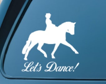 Dressage Horse Window Decal Sticker