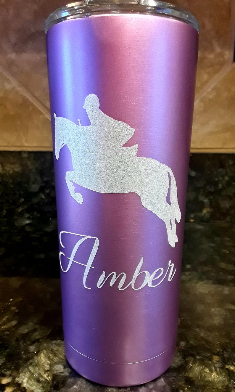 Custom Horse Lovers Tumbler 20 Oz Etsy