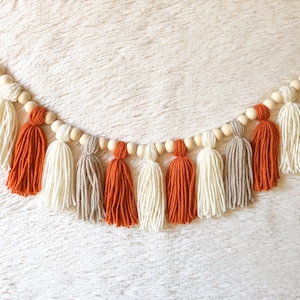 Pumpkin Pie Tassel Garland/Thanksgiving Tassel Garland/Fall Wall Hanging/Hello Autumn Garland/Fall Decor