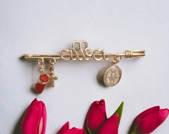 Broche En Forme De Croix Strass Rétro Pour Femme – Bijou étincelant Pour Robe, Sac, Chapeau, Cadeau Saint-Valentin Noël - 12
