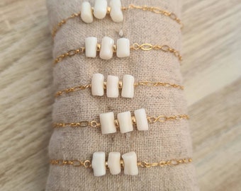 Bracelet corail blanc