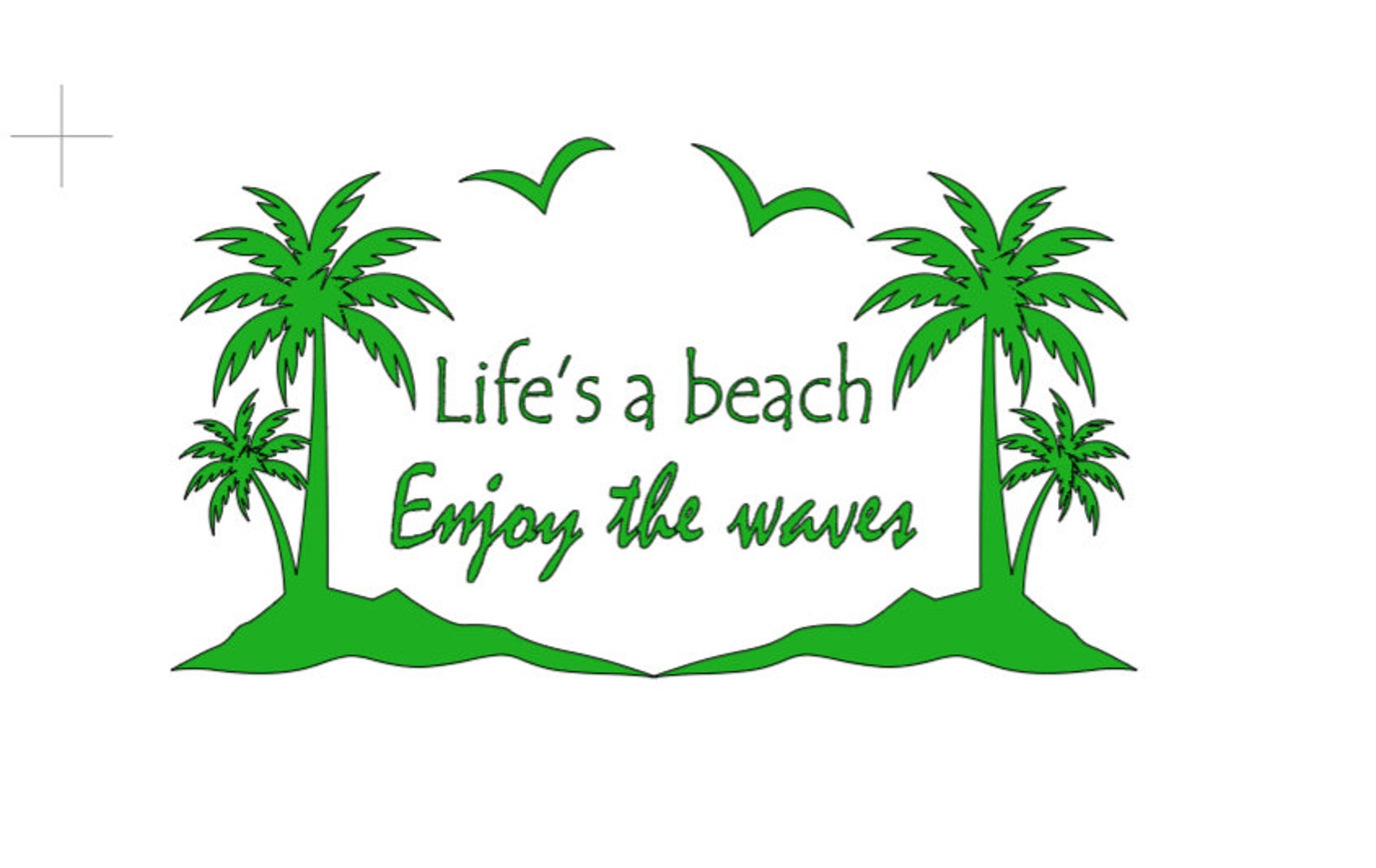 Life A Beach Enjoy the Waves Vinyl Decal high Quality Oracal Etsy