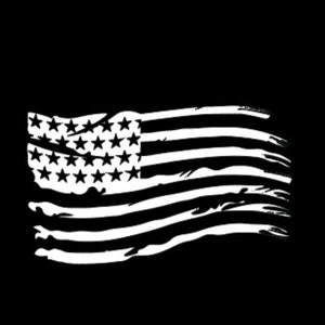 Distressed American Flag Vinyl Decal car Window Vinyl Decal - Etsy