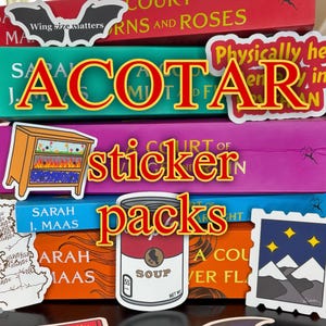ACOTAR Stickers | Thorns and Roses fairy court book sticker packs