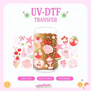 UV #121 | UVDTF Cup Wrap | 16oz Cup Wrap | Ready To Apply | Printed In House | High Quality | Easy To Apply |  Cup Transfer | UVDTF