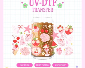 UV #121 | UVDTF Cup Wrap | 16oz Cup Wrap | Ready To Apply | Printed In House | High Quality | Easy To Apply |  Cup Transfer | UVDTF