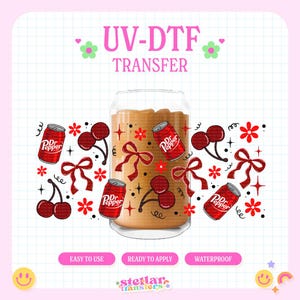UV #122 | UVDTF Cup Wrap | 16oz Cup Wrap | Ready To Apply | Printed In House | High Quality | Easy To Apply |  Cup Transfer | UVDTF
