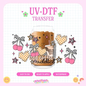 UV #107 | UVDTF Cup Wrap | 16oz Cup Wrap | Ready To Apply | Printed In House | High Quality | Easy To Apply |  Cup Transfer | UVDTF