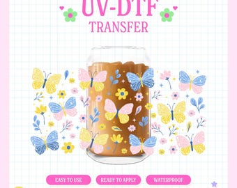 UV #106 | UVDTF Cup Wrap | 16oz Cup Wrap | Ready To Apply | Printed In House | High Quality | Easy To Apply |  Cup Transfer | UVDTF