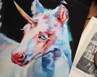 Beest van gereflecteerd maanlicht | Gicleekunstafdruk