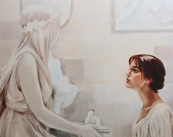 De levende sculpturen in Pemberley | Gicleekunstafdruk