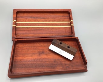 Rolling tray wood with lid - VARIOUS