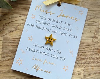 Enamel Pin Badge | Teacher Gift | Thankyou for helping me
