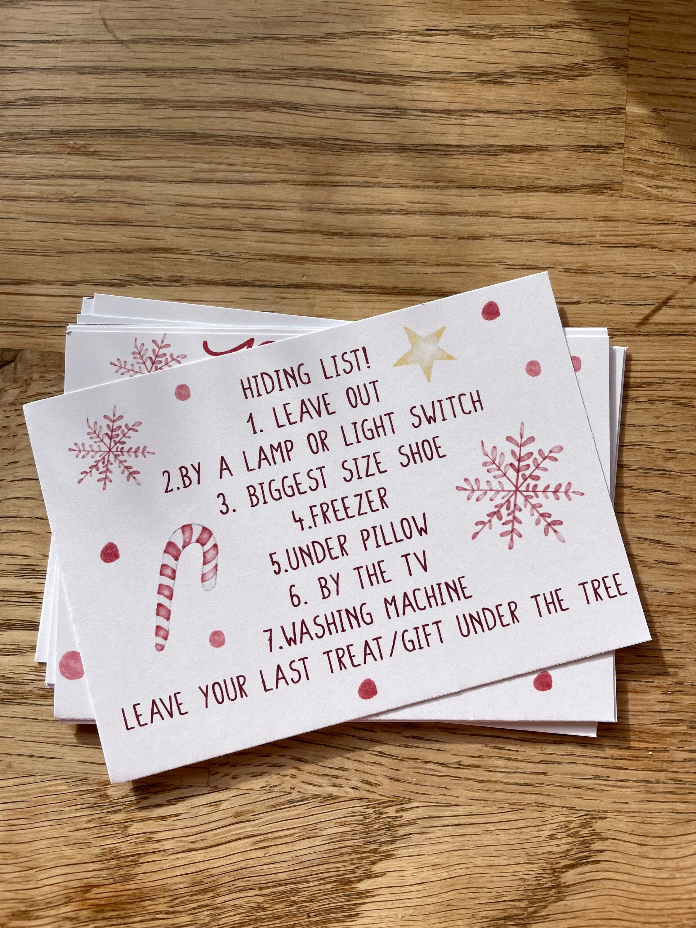 Christmas Scavenger Hunt Clue Cards, Festive Riddle Game - Etsy