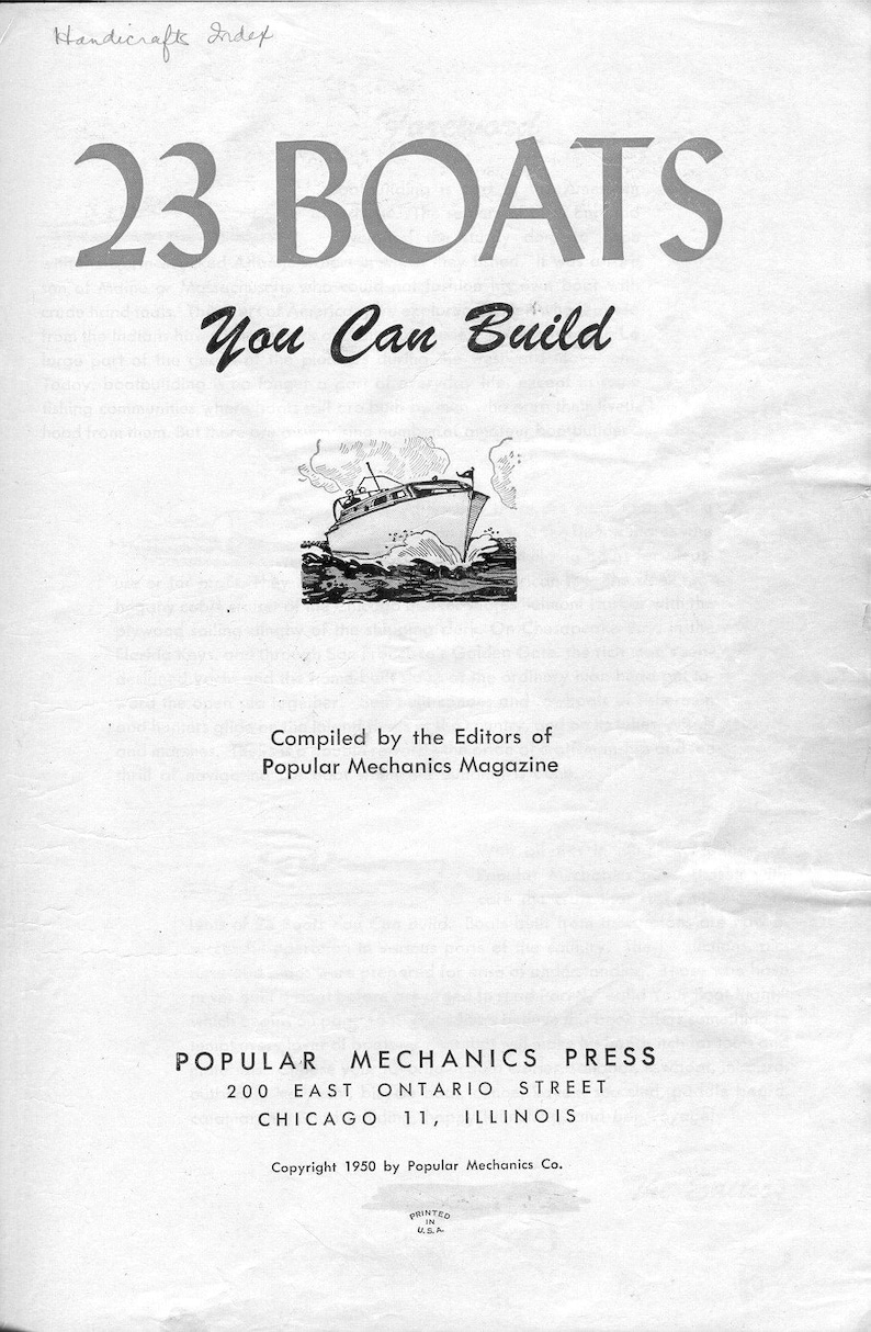 23 Boats You Can Build Handbook Popular Mechanics Ebook Etsy