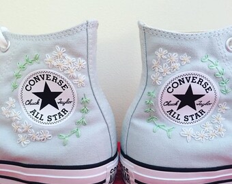 embroidered white converse