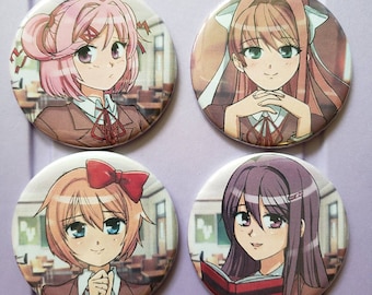 Botões Doki Doki Literature Club 2,25&quot;