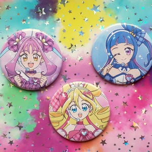 Botones de You and Idol Precure de 2,25" de Kimi To