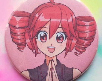 Kasane Teto vocaloid 2.25" button