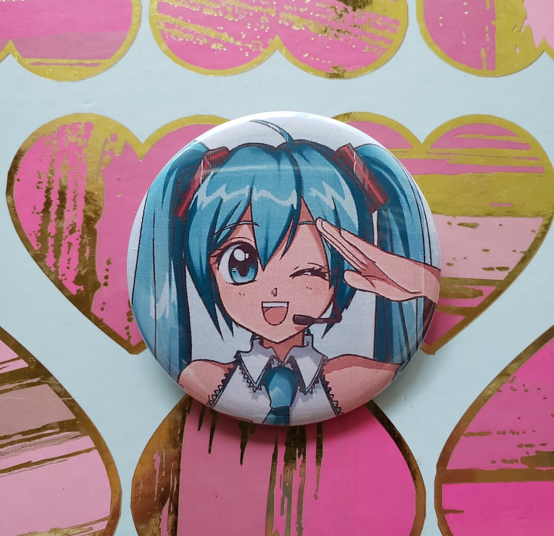 Hatsune Miku 2.25" Pinback Button - Etsy