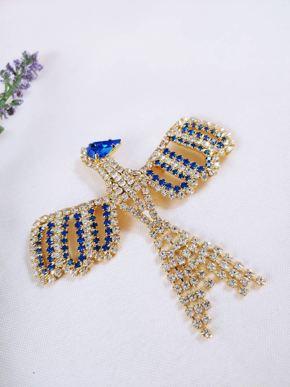 Broche Bijou Vintage Perroquet En Relief - Or Poli Brillant - État Parfait *514