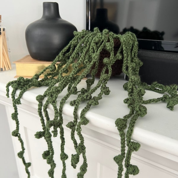 Crochet String of Pearls Plant