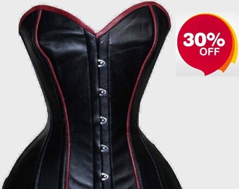 Ladies fashion Genuine Leather Corset,ladies corset dress