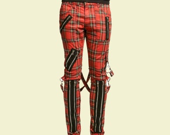 Designer REISS Darla skinny trousers size 6 BRAND NEW mini check ankle  zips  eBay