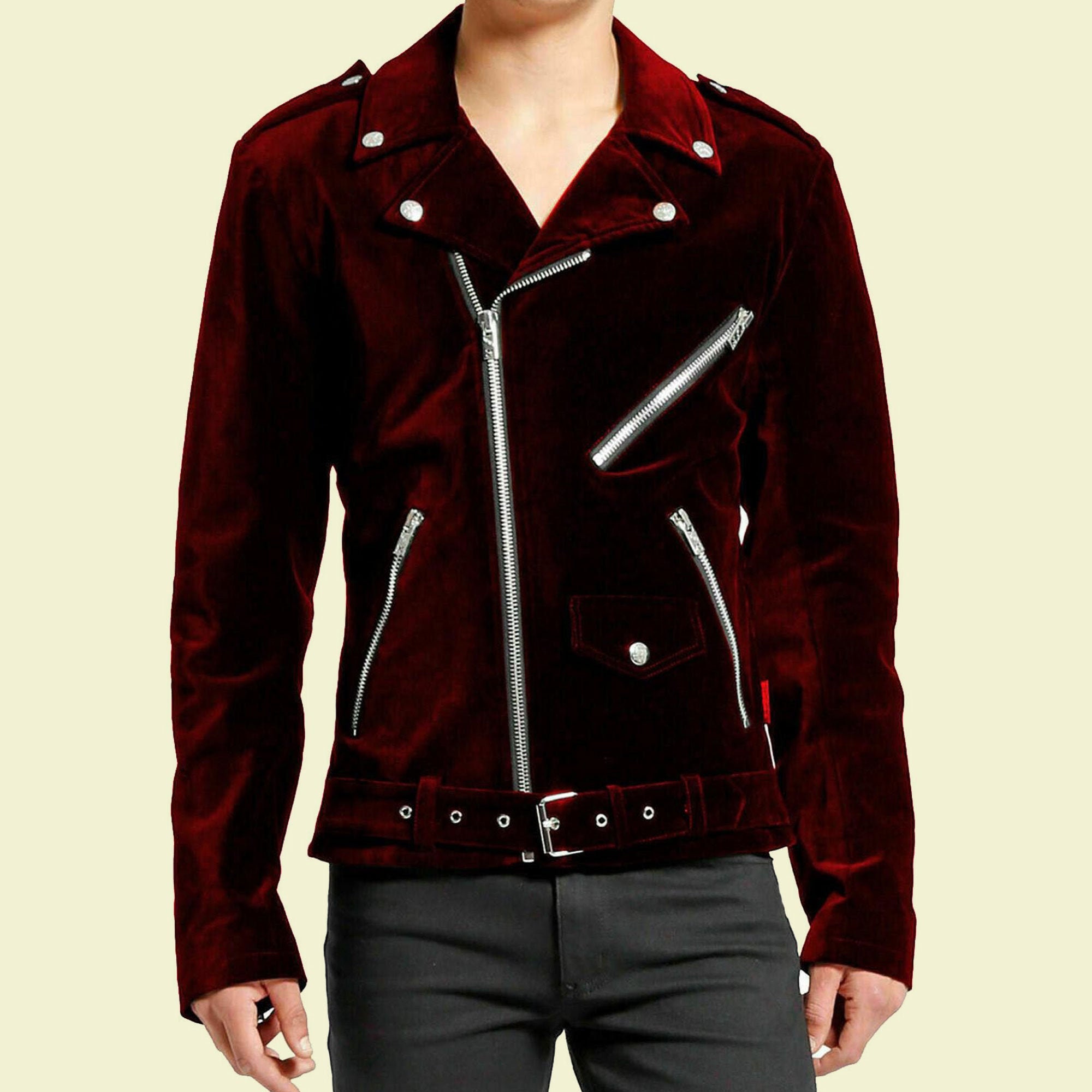 Velvet biker jacket Clearance