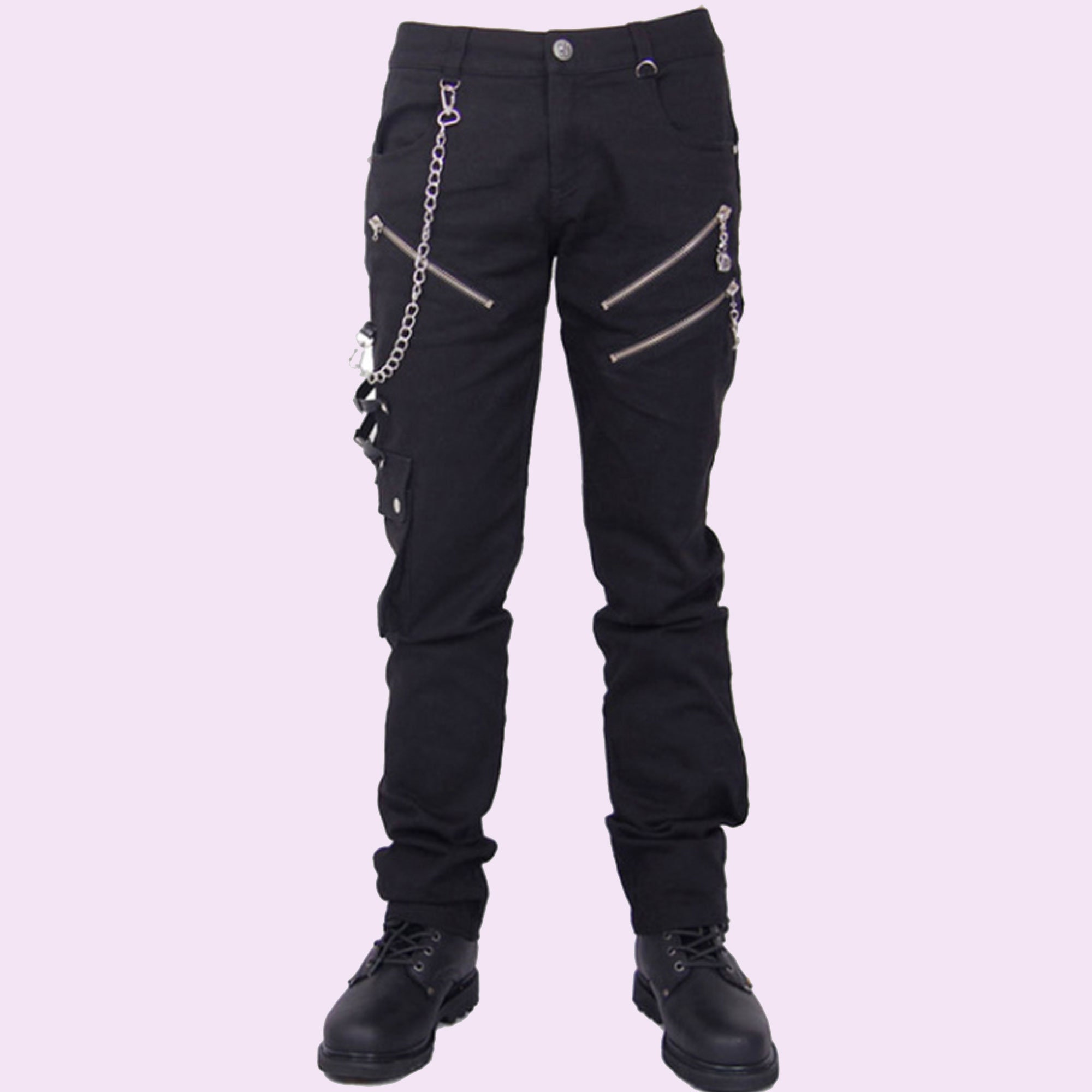 Men Gothic Style Skelett Pantsmens Fashion Pant - Etsy