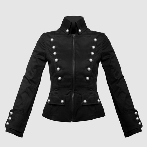 militar vintage gótica para mujer chaqueta militar - Etsy México