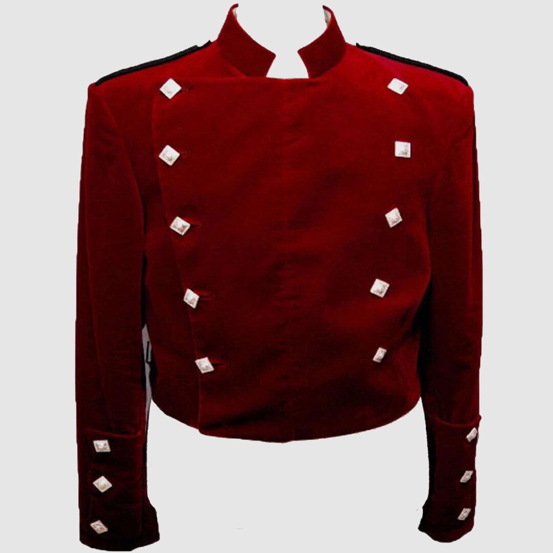 Mens Fashion Montroseredvelvetjacketred Montrose Jacket Etsy