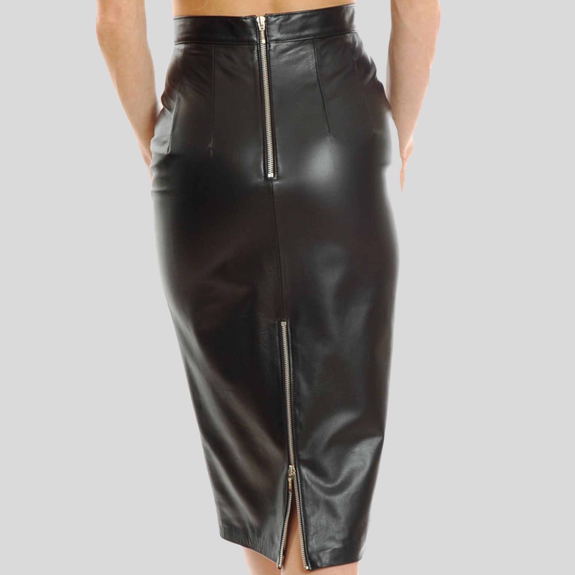 Ladies Tight Fitting Leather Skirtladies Fashion Slim Fitting - Etsy