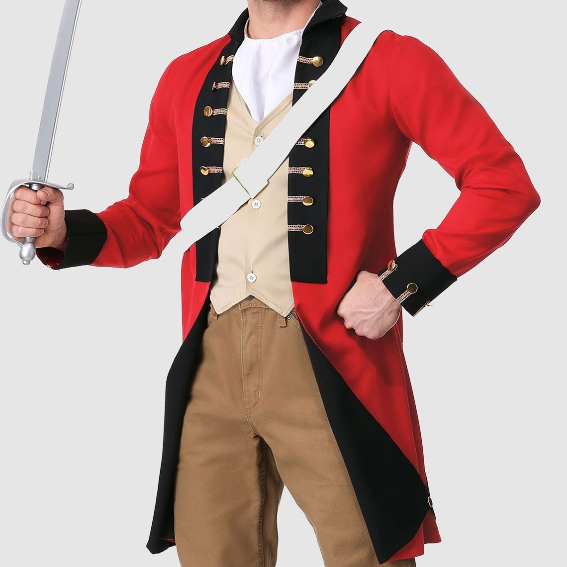Mens Military Wool British Red Costume Jacketmens Fashion Etsy UK