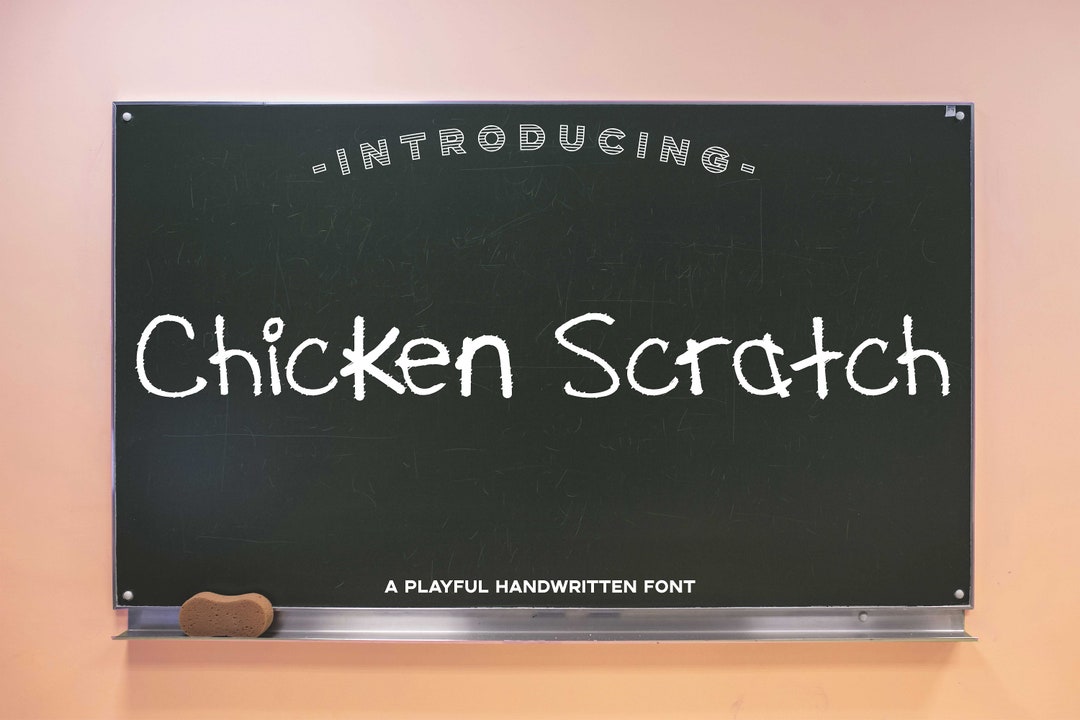 Chicken Scratch Font: Playful Handwritten Style (digital Download) - Etsy