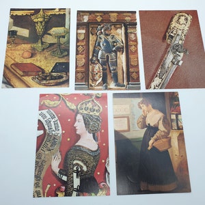 vintage Autriche Cartes postales allemandes - 5 pcs - pour Junk Journal, Art journal, scrapbooking, collage