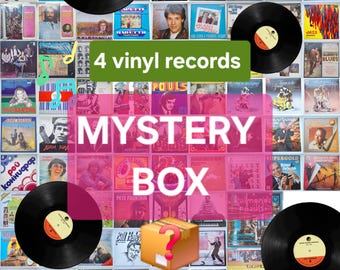 Caja misteriosa para amantes del vinilo: 4 discos vintage sorpresa