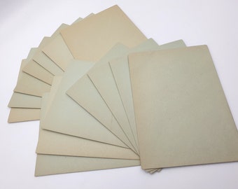 Vintage Light Khaki Green Envelopes - Unused