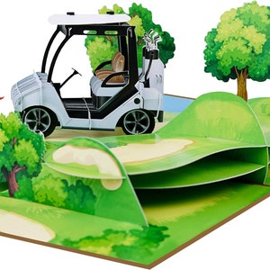 Cartão de aniversário de aventura de aposentadoria de aniversário em 3D do Dia dos Pais pop-up, cartão de felicitações pop-up 3D feito à mão, presente de dia dos pais - (tamanho 6 x 8 pol.)