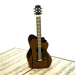 Gitaar 3D-pop-upkaart