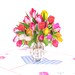 Flower 3D Card, Birthday Bouquet, Flower Bouquet Card, Pop Up Bouquet, Floral Birthday Card, Pop Up Birthday Card 