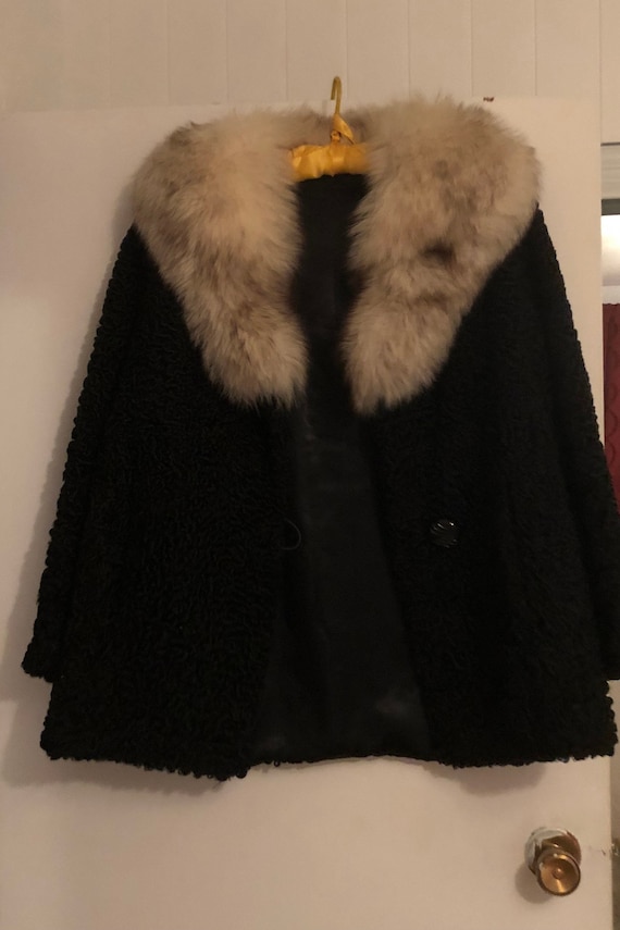 Vtg Fur Swing coat