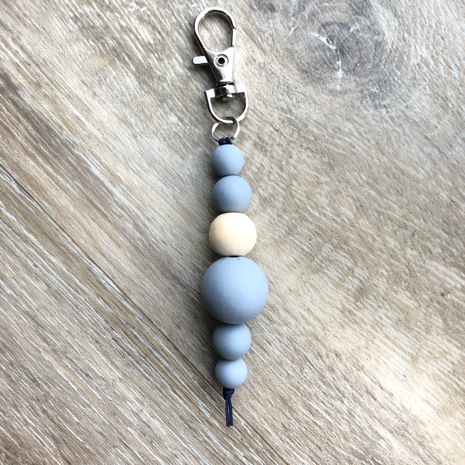 Minimalist Keychain Beaded Keychain college student gift | Etsy