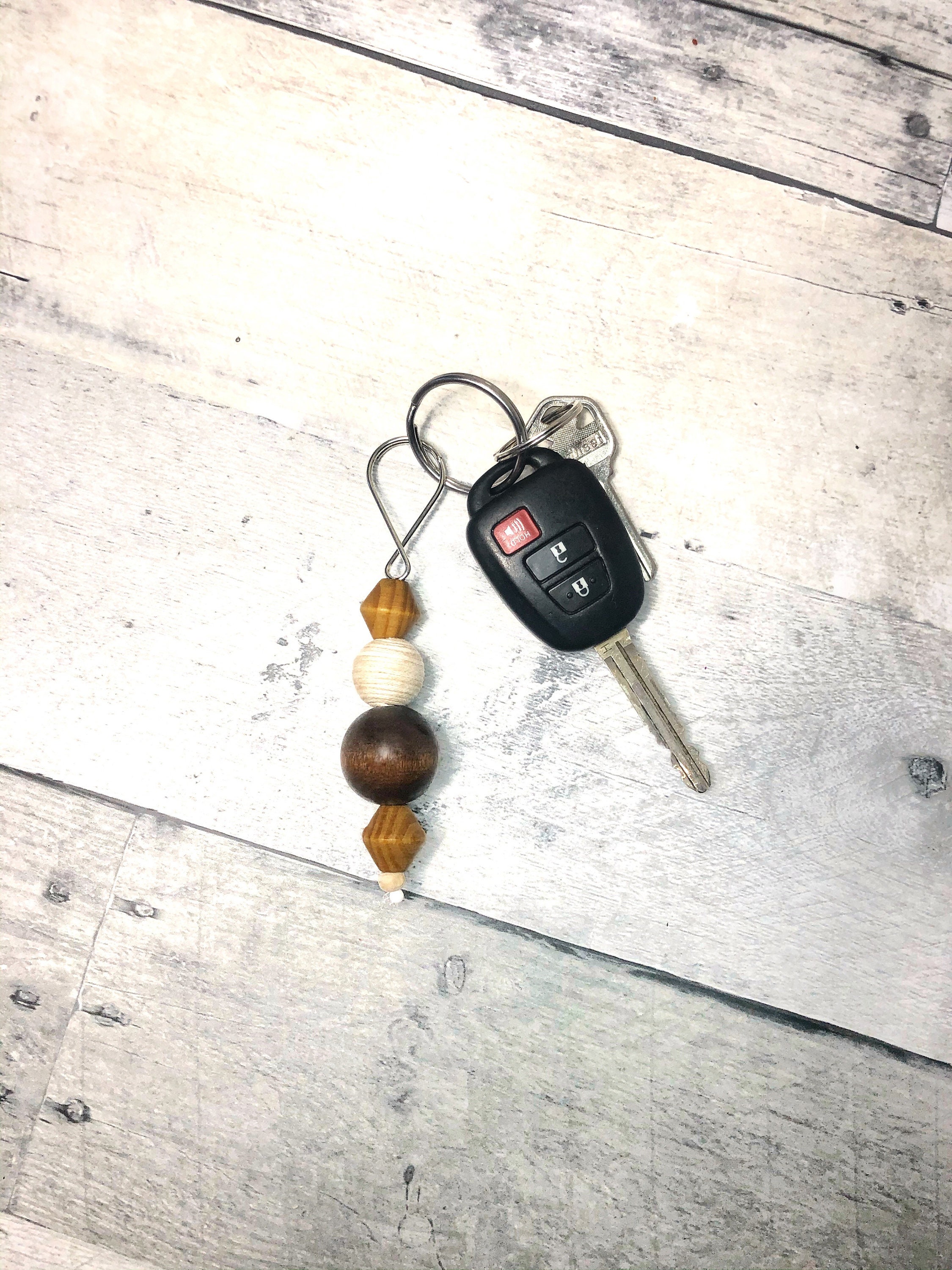 Minimalist Keychain Beaded Keychain Fob Car Keyring College | Etsy