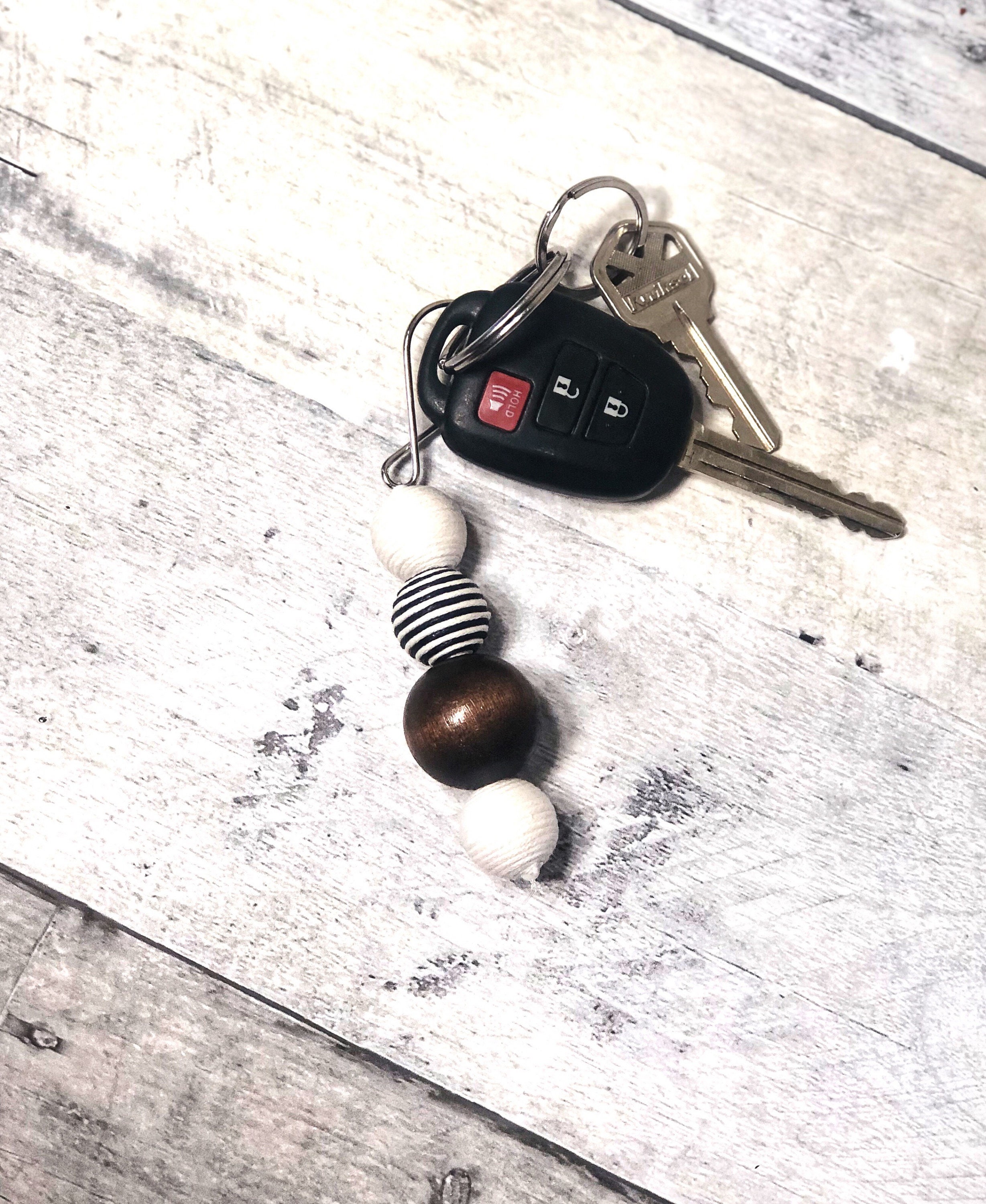 Minimalist Keychain Beaded Keychain Keychains for Women Etsy
