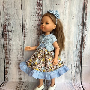 Paola Reina summer dress, Paola Reina Outfit, Paola Reina doll clothes,Paola Reina Dress, Outfit for 13" dolls, Doll summer Fashion